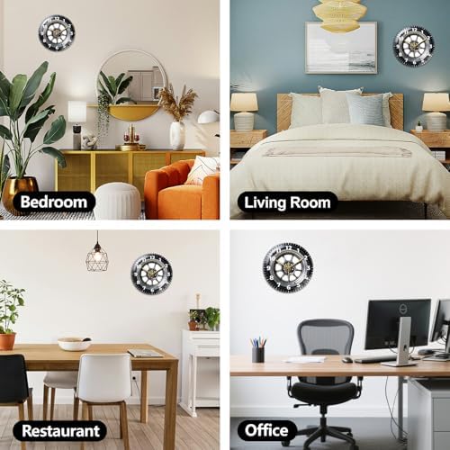 peacoblue Vehicle Tire Wall Clocks Battery Operated - Image 6