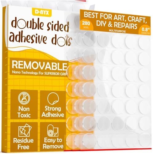 D-NYX Double Sided Tape Sticky Dot Removable Putty No Trace Clear Sticky Tack - Image 7