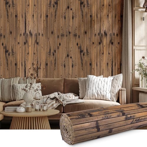 FONUNO Bamboo Wall Panel Bamboo Pole Wrap Roll by FONUNO