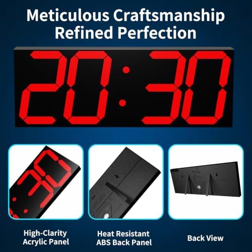 CHKOSDA 18.7" Digital Wall Clock, 164ft Visibility - Image 6