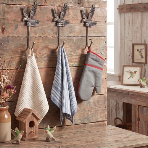 Hicarer 3 Pcs Hummingbird Cast Iron Wall Hooks - Image 3