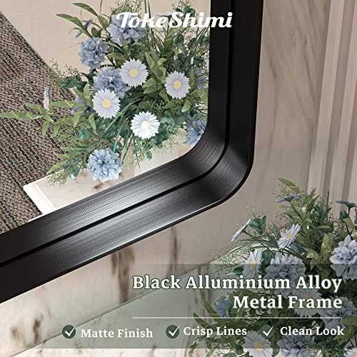 TokeShimi 24 x 36 Inch Black Mirror Wall Mirror - Image 3