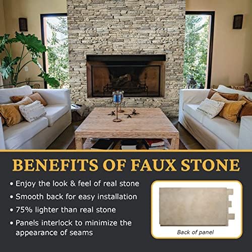 AZ Faux High-Density Polyurethane Faux Stone Wall Covering Panels - Image 4