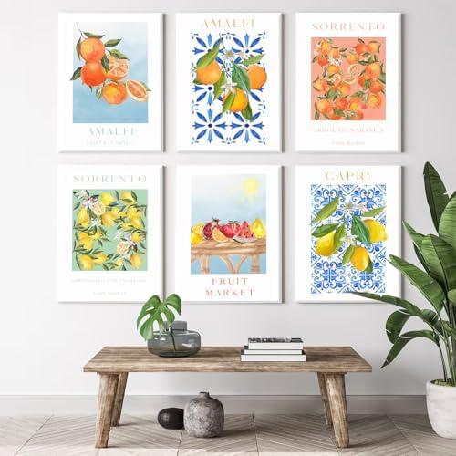 Baccone Fruit Wall Art Kitchen Artwork Wall Decor Fruit Market Prints Poster - Image 4