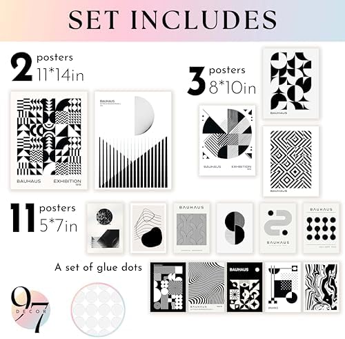 97 Decor Bauhaus Wall Art, 11x14 Unframed - Image 2