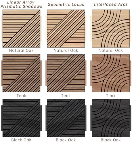 WoveN SounD Acoustic Wall Panels, Natural Oak, 8 Pack, 23.6x23.6 in - Image 5