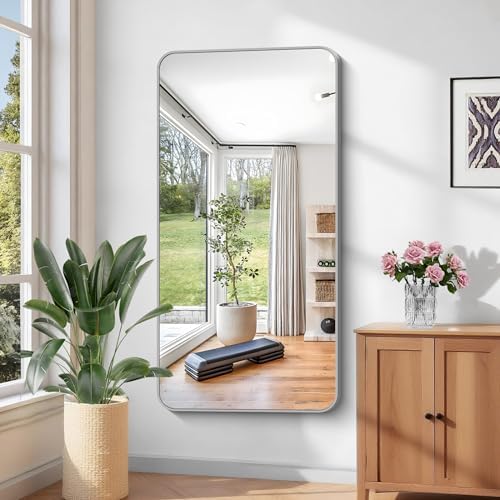 KOCUUY Silver Bathroom Mirror, 30x55 Inch Bathroom Mirror - Image 5
