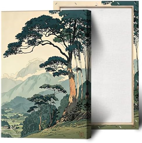 Wframed Pine Mountain Landscape Canvas Wall Art 24x36in by Unknown