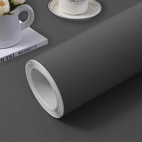 Grey Wallpaper Self Adhesive Peel and Stick by practicalWs