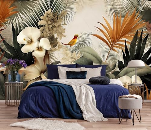 Toolhom Flower Series Mural Colorful Leaves Seamless wall Mural - Image 4