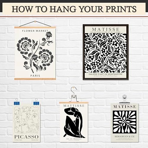 16 Pcs Unframed Black and White Matisse Picasso Art - Image 5
