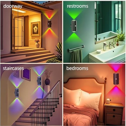 Magnetic Battery Operated Wall Sconces, Rechargeable Motion Sensor Light - Image 4