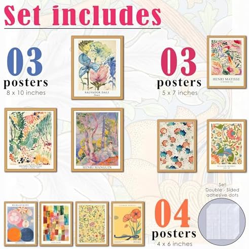 LANCHI95 10 Pcs Vintage Eclectic Wall Art Prints, Trendy Maximalism Poster - Image 2