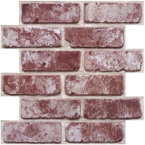 3D Faux Brick Wall Panels Peel and Stick, Designed by SMOOSTIKCDECOR
