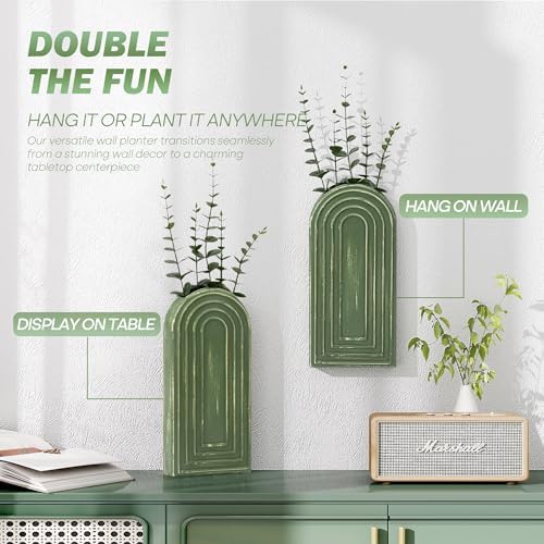 EOSAHR Wall Vase for Flower: Wall Planter Holder for Boho Wall Decor - Image 6
