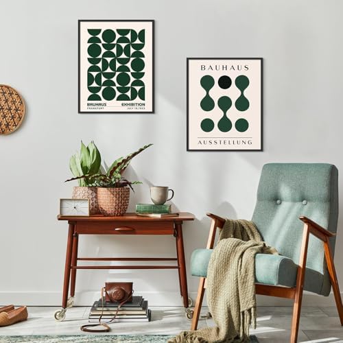 Habseligkeit Green Wall Art Prints, Absteact Room Decor, Posters - Image 3