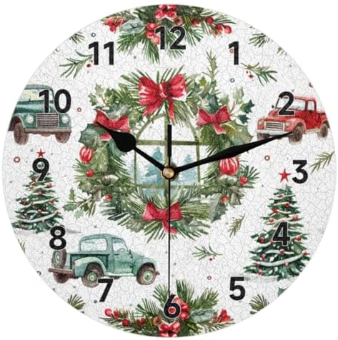 Wall Clock 9.84 Inch Silent Wall Clocks Battery Operated Non Ticking Round by Unknown