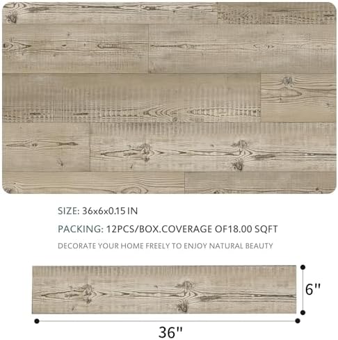 SINGULARWOOD Wall Panels, Peel&Stick Installation Vinyl Planks - Image 4