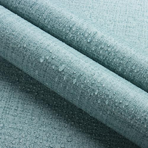 Teal Wallpaper Grasscloth Peel and Stick Wallpaper 17.7in x 118in - Image 5