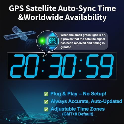 CHKOSDA 28 Inch Oversized Digital Wall Clock - Image 2