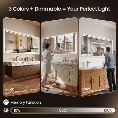72"x30" LED Bathroom Mirror - Image 3