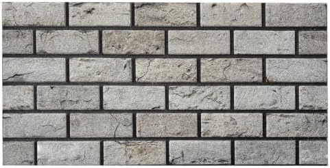 K&B Panels 3D Wall Panel, Realistic Smooth Brick Effect Styrofoam Wall Panelling by Unknown