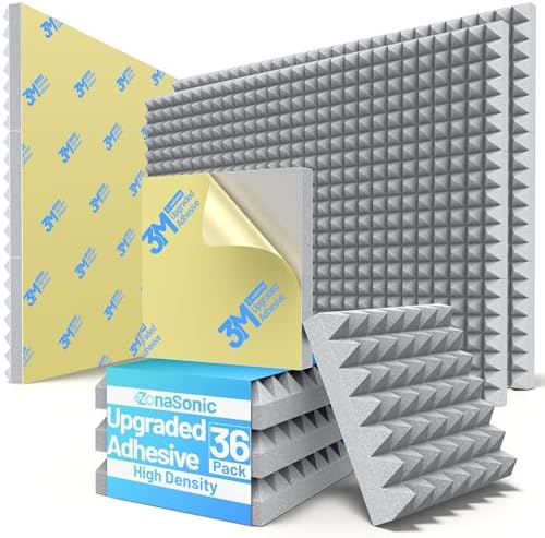 36 Pack Sound Proof Foam Panels by Unknown