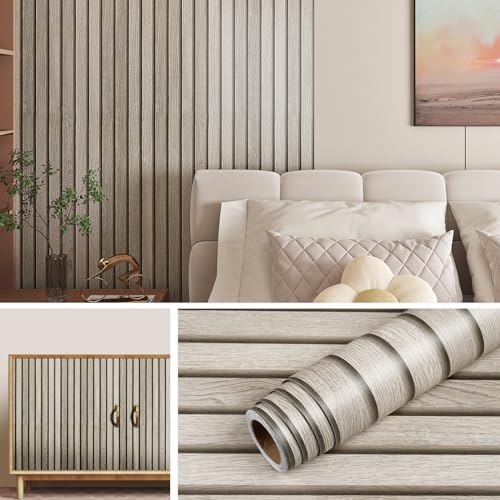 Livelynine 15.8x197 Wood Panel Wallpaper Peel and Stick Wood Panels by Livelynine