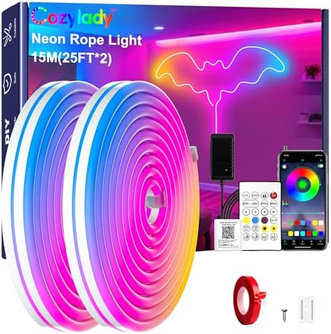 Cozylady RGB Neon Light LED Rope Light by CozyladyInc