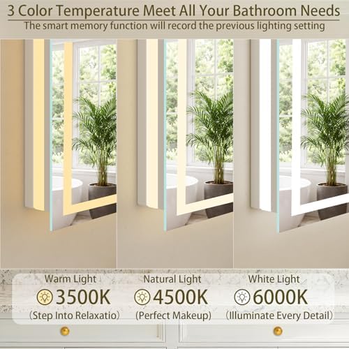 36"x36" LED Bathroom Mirror - Image 4