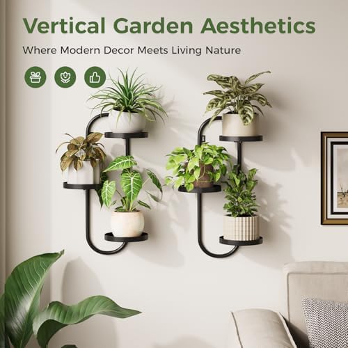 Laposso Window Plant Shelves Indoor Outdoor Wall Planters - Image 2