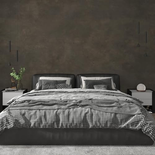 JSEVEM 31"×354" Large Size Extra Thick Wide Dark Brown Tan Grey Rusty Concrete - Image 2