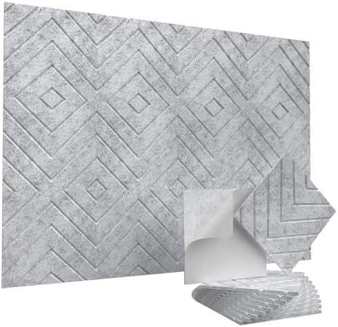 Vieshful 12"x12"x0.4" Self Adhesive Soundproof Acoustic Panels by Vieshful