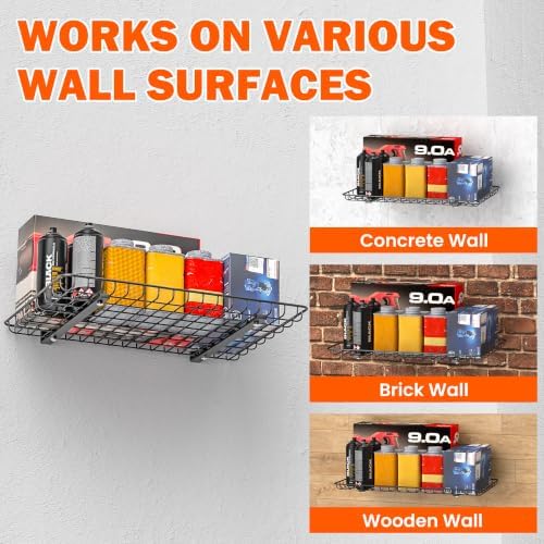Ultrawall Wall Mounted Storage Shelf, Garage Wall Shelves 24x12 Inch - Image 7