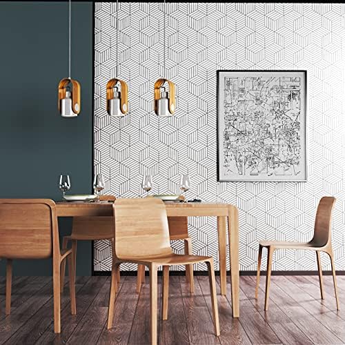 MelunMer White and Silver Peel and Stick Wallpaper Modern 17.7”×118” - Image 5