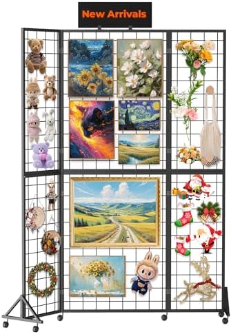 Foldable Grid Wall Panel, Gridwall Display Stand by DEMEGA