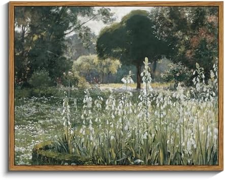 InSimSea Framed Canvas Wall Art Vintage Decor, Landscape Wall Art by InSimSeaArt