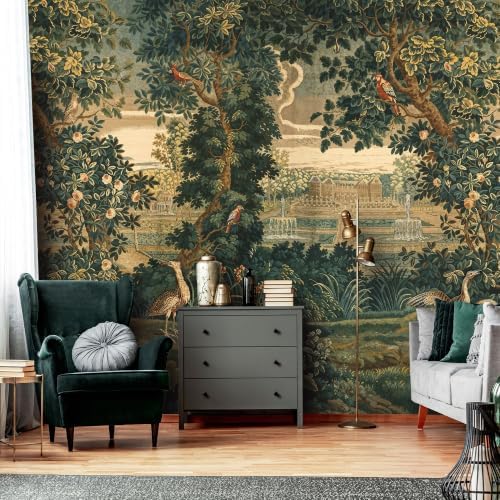 Lush Green Plants, Rare and Exotic Animals, and self-Adhesive murals of the - Image 2