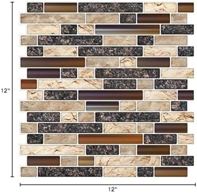 STICKGOO Thicker Design Peel and Stick Tile Backsplash, 12”×12”Stick on - Image 7