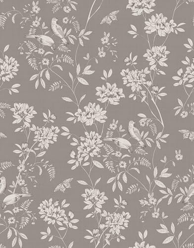 Peel and Stick Wallpaper Roll, Nestled in Nature Design by WallWear