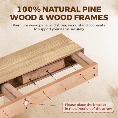 Floating Shelves, 36 x 7 Inch Fireplace Mantel - Image 6