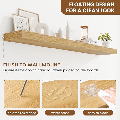 Floating Shelves for Wall, Wall Mounted Wood Shelves - Image 5