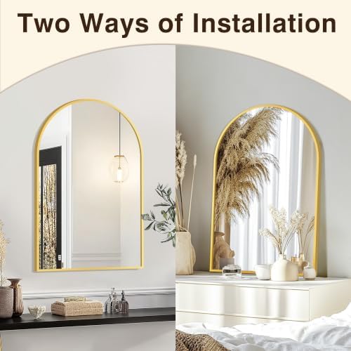 FICTOR 20" x 30" Arched Bathroom Vanity Mirror - Image 4