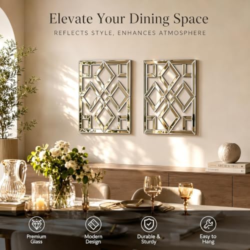 Square Decorative Wall Mirror 13 x 17 Inch, Modern Wall Mounted Accent Mirror - Image 6