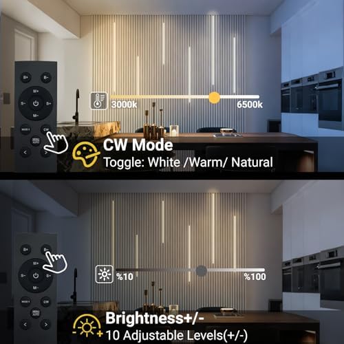 HAMRVL CCT Tunable 3000K-6500K Wall Panel Lights, 28 Mode, Slat Wall Lights - Image 3