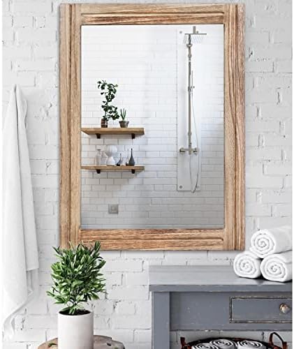 AAZZKANG Rustic Mirror for Wall - Image 4