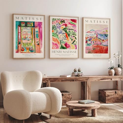 Baccone Henri Matisse Wall Art Prints Set of 3 Matisse Wall Decor Aesthetic - Image 6