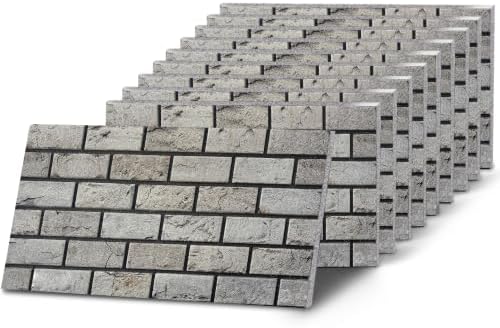 K&B Panels 3D Wall Panels, Realistic Smooth Brick Effect Styrofoam Wall by Unknown