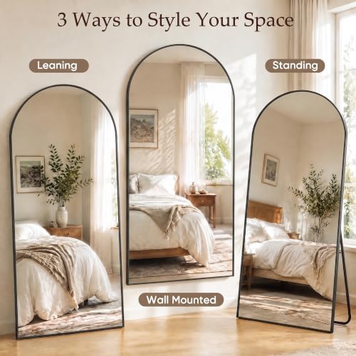 76"x34" Arched Full Length Mirror, Large Floor Mirror - Image 6