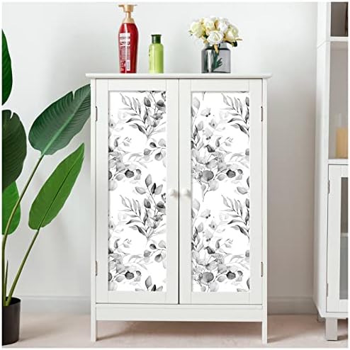 HAOKHOME Black White Wallpaper Peel and Stick Bathroom 17.3in x 19.6ft - Image 5